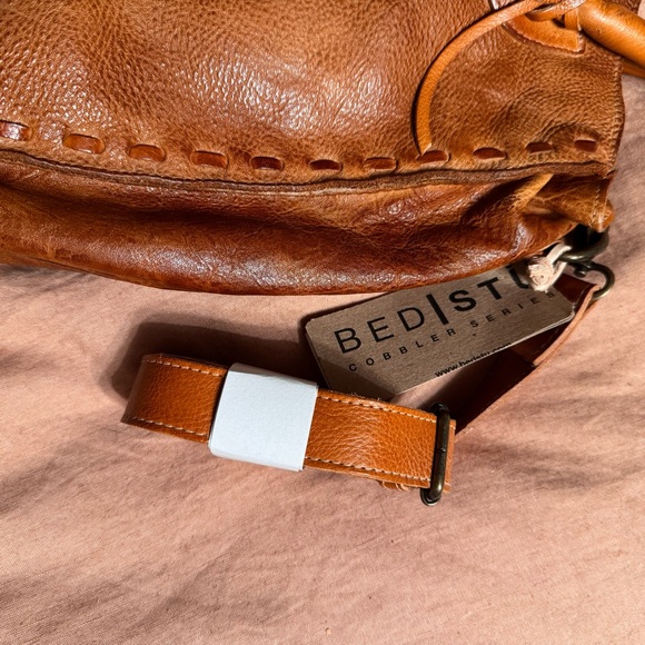 BED|STU Rustic Pecan Rockaway Brown Leather Shoulder Bag - Picture 7 of 7
